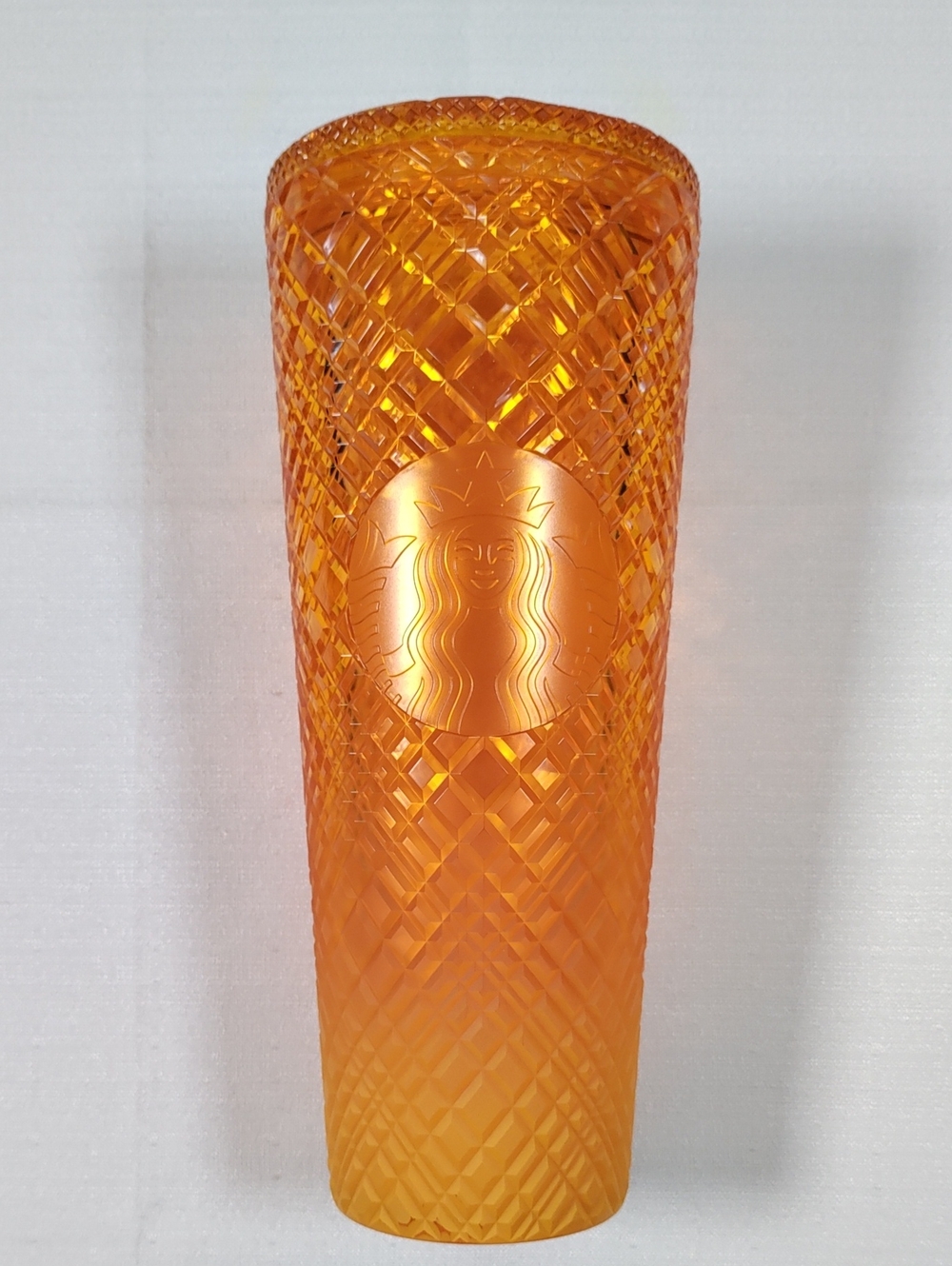 H190 Starbucks 2022 Summer Mango Orange Ombre Jeweled Venti Cold Cup 24 oz